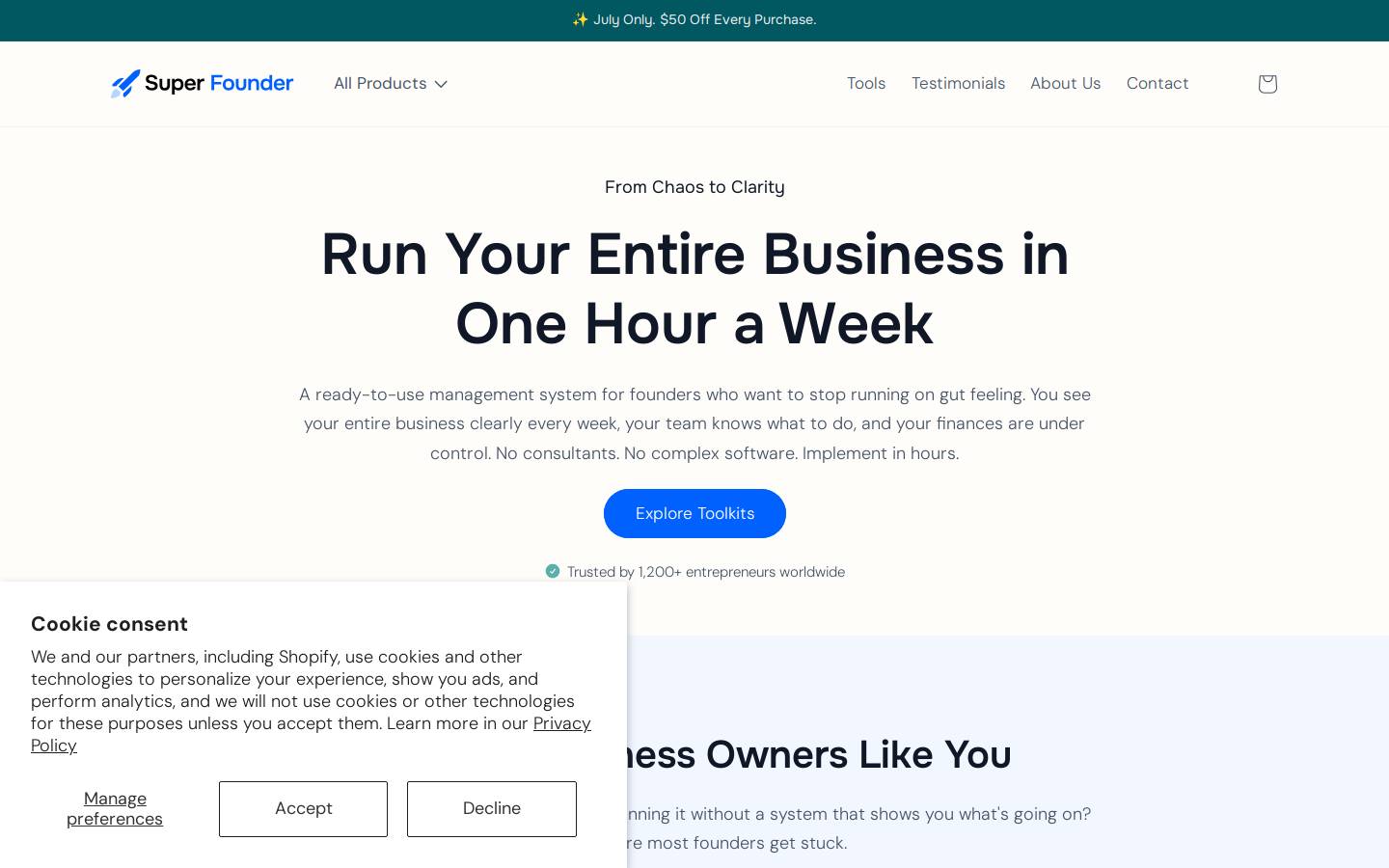 superfounder.co homepage screenshot