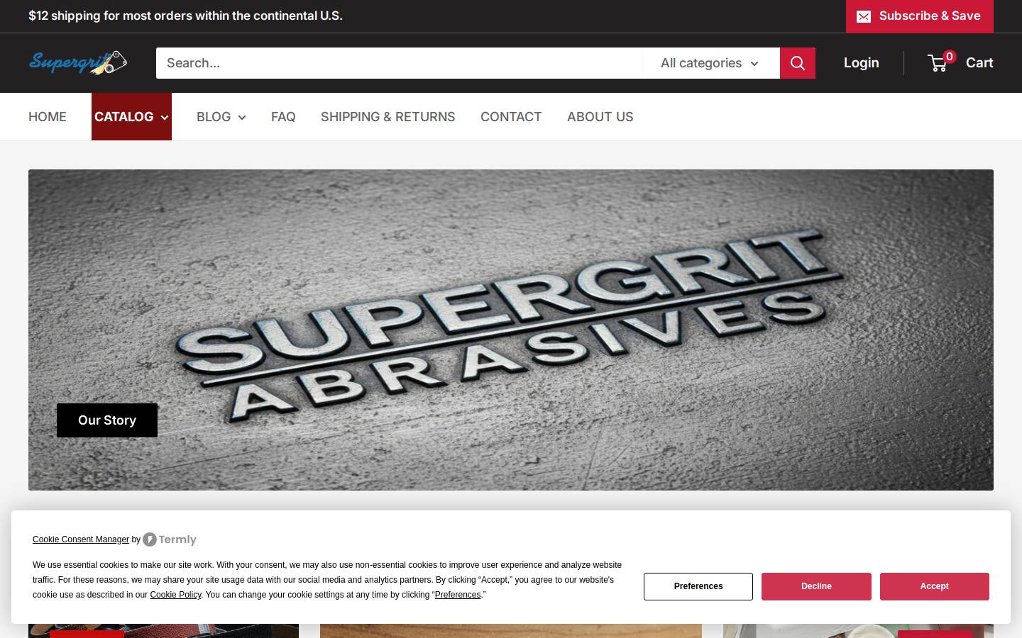 supergrit.com homepage screenshot