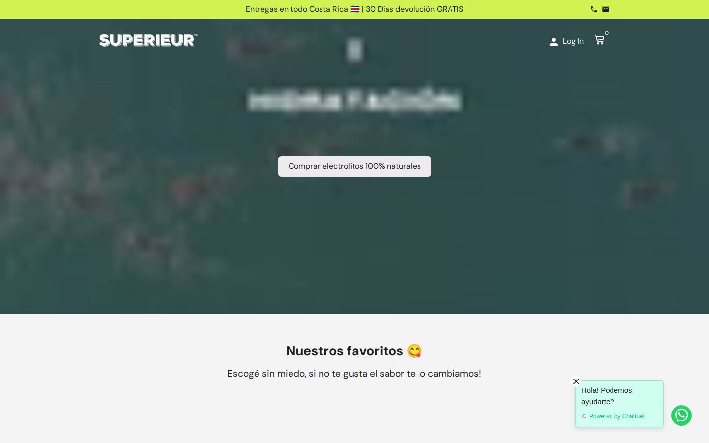 superieurcr.com homepage screenshot