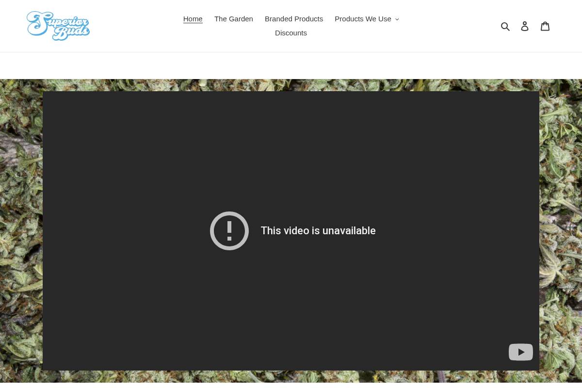 superiorbuds.com homepage screenshot