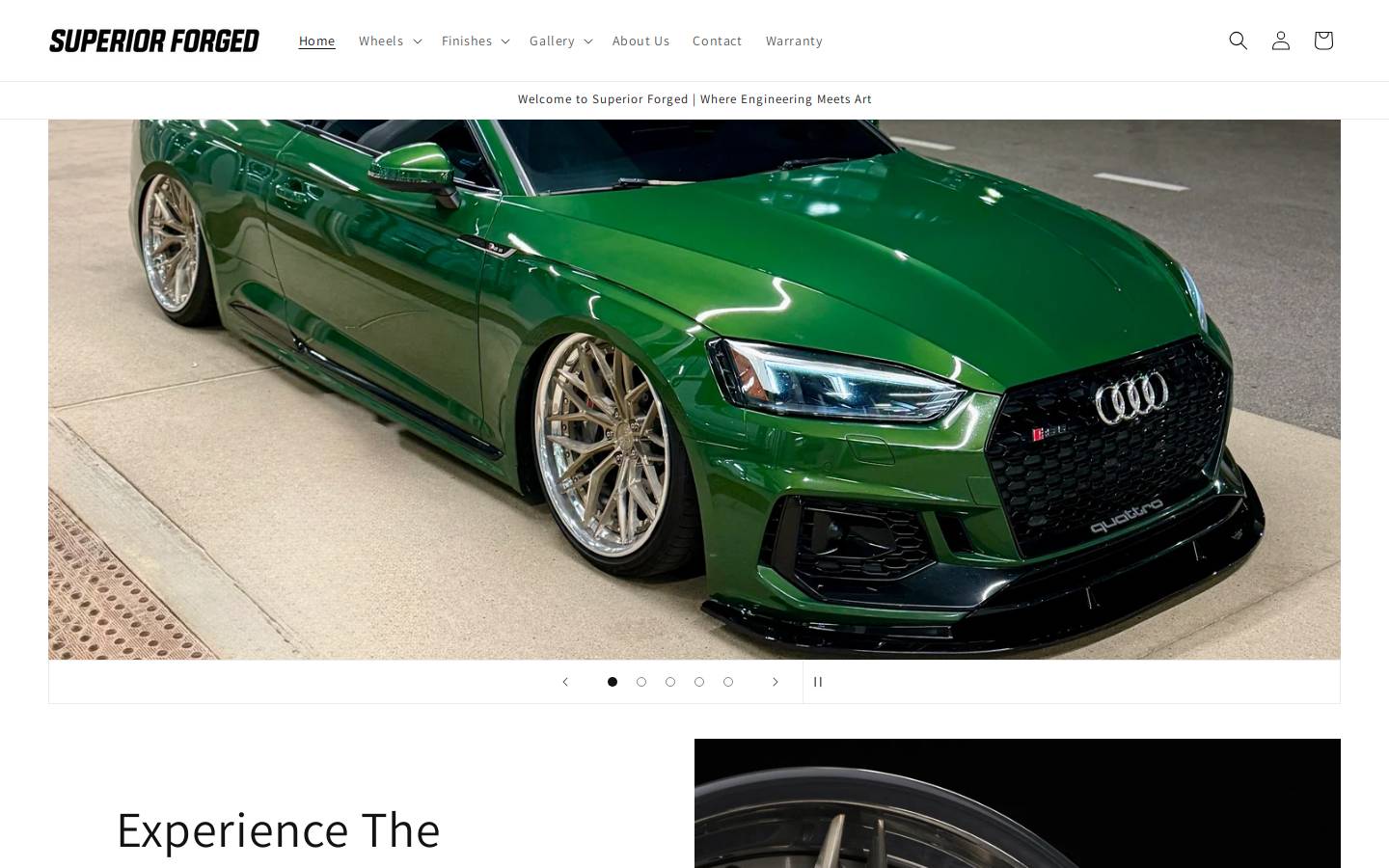 superiorforged.com homepage screenshot