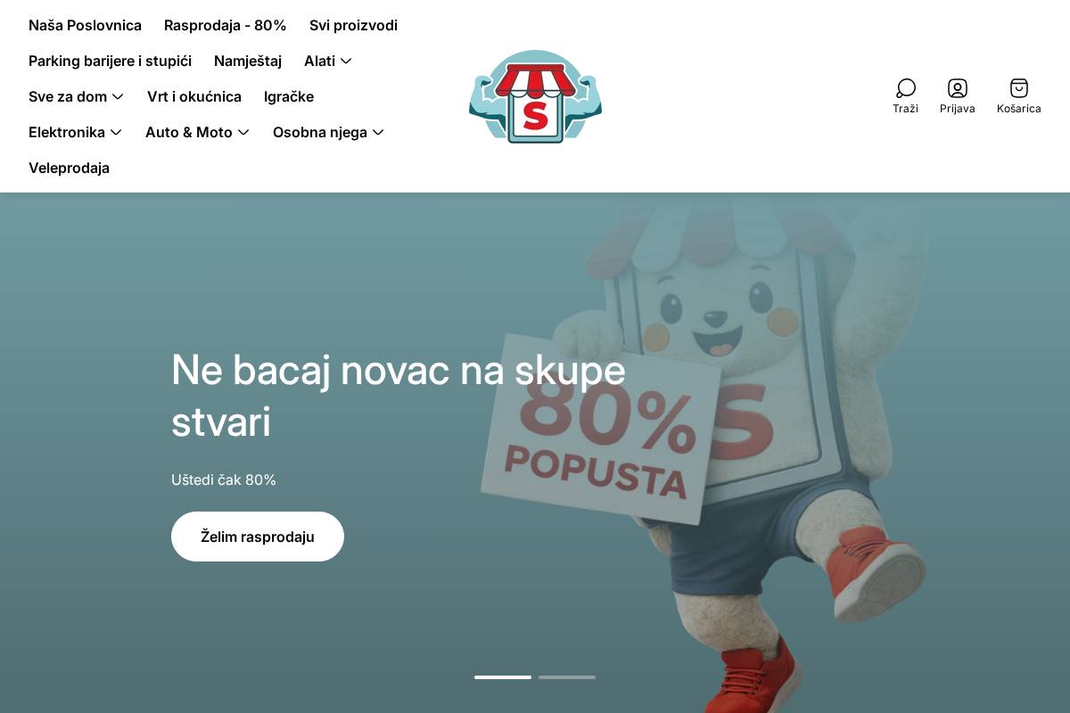 superishkashop.hr homepage screenshot