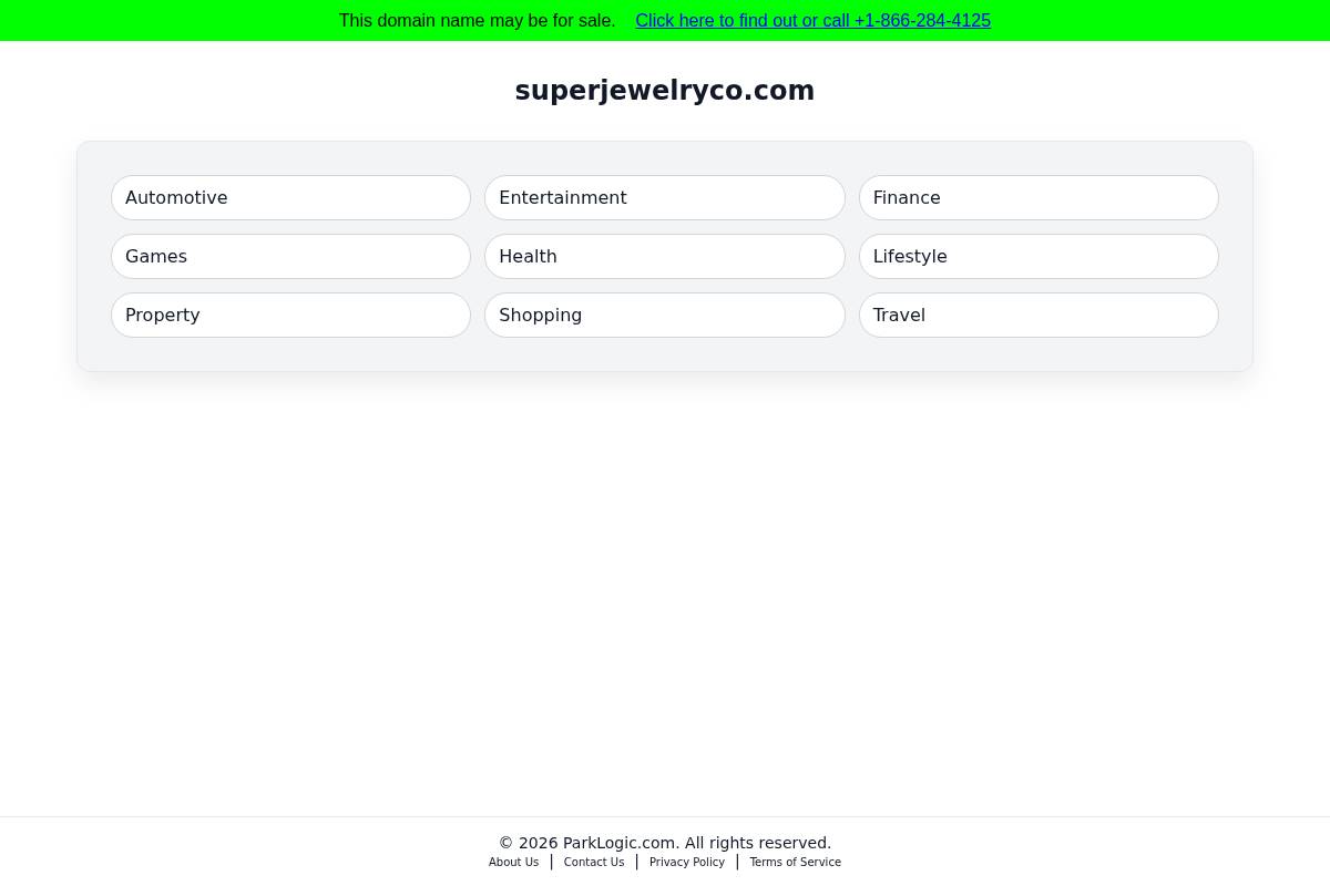 superjewelryco.com homepage screenshot