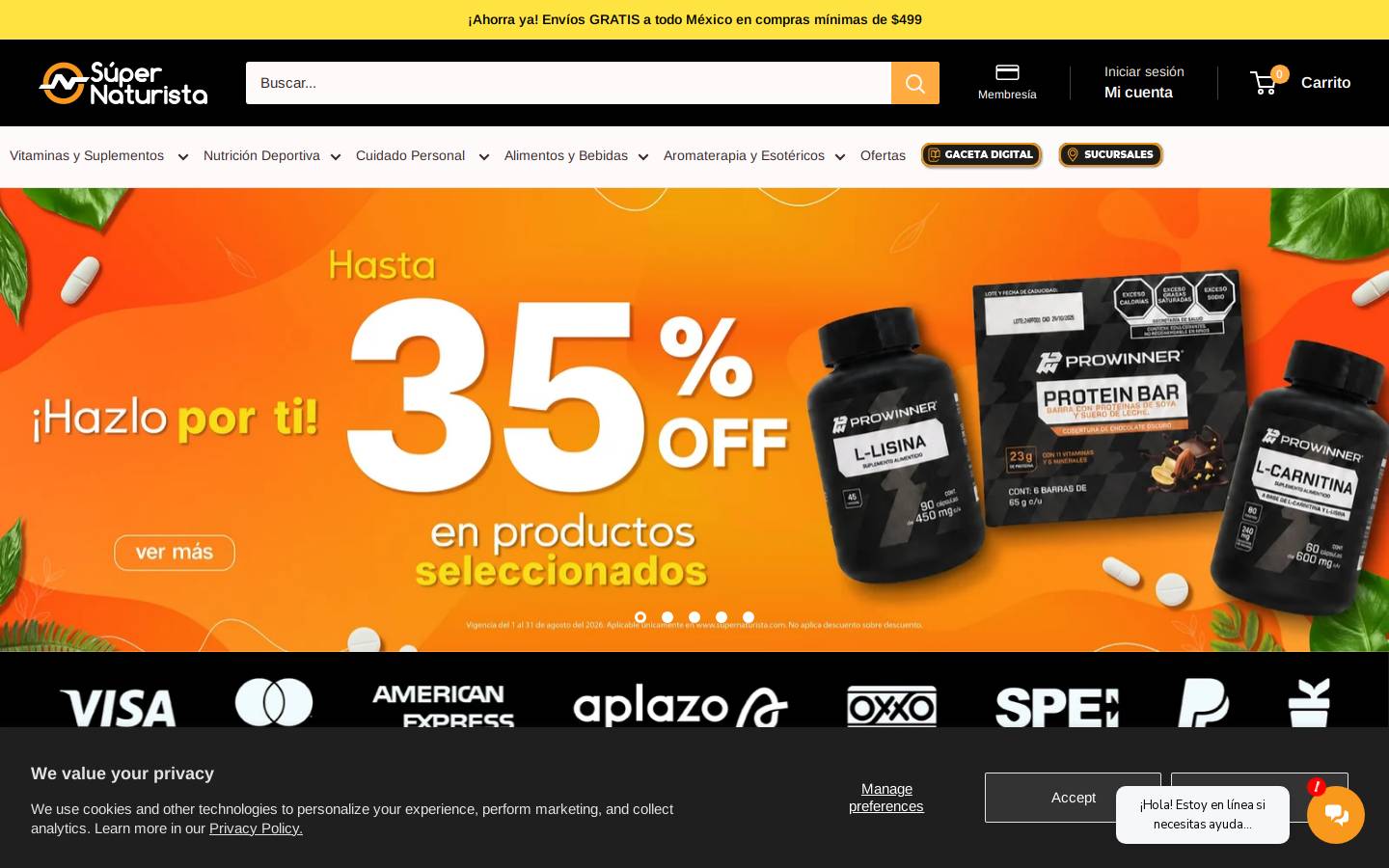 supernaturista.com homepage screenshot
