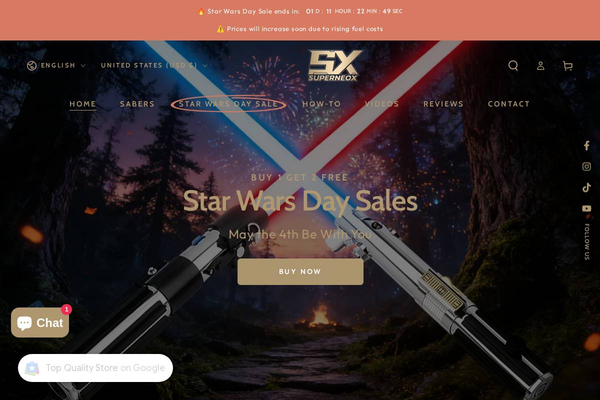 Superneox homepage screenshot