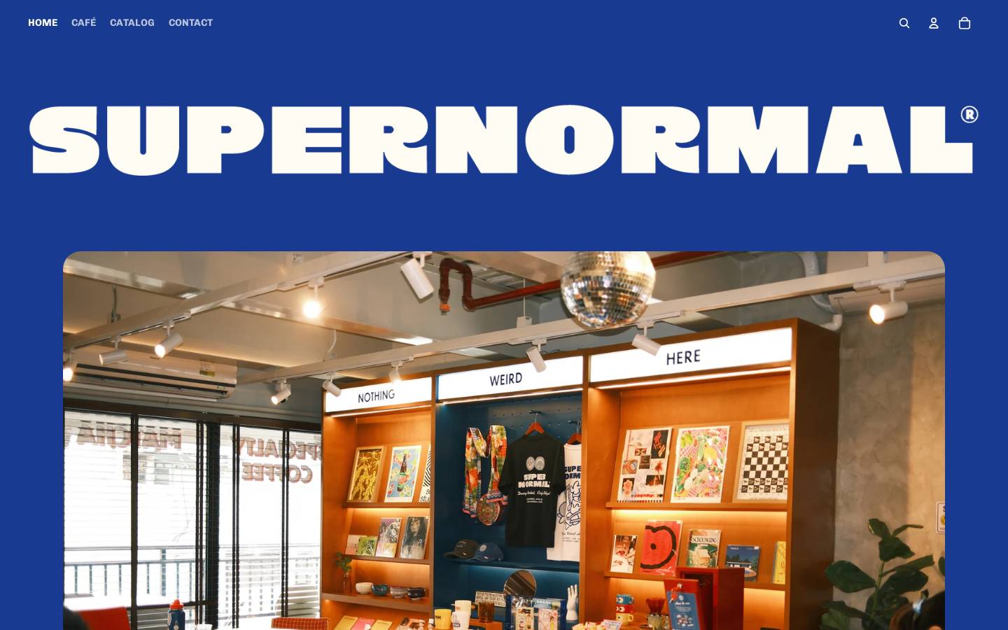 Supernormal homepage screenshot