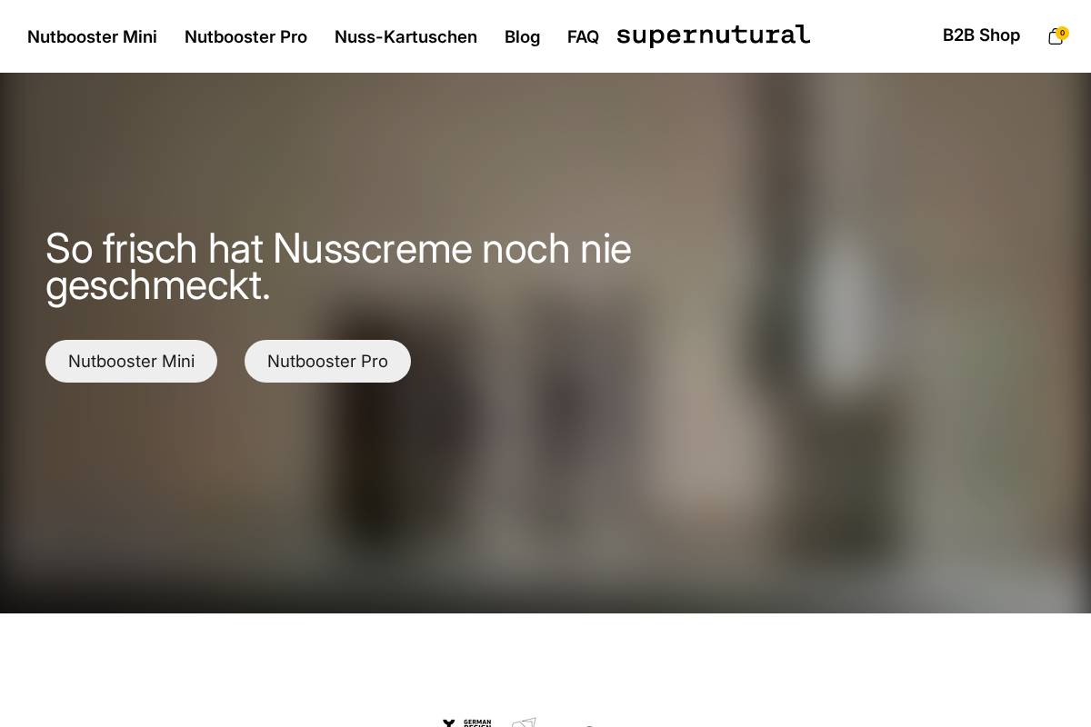 supernutural.com homepage screenshot