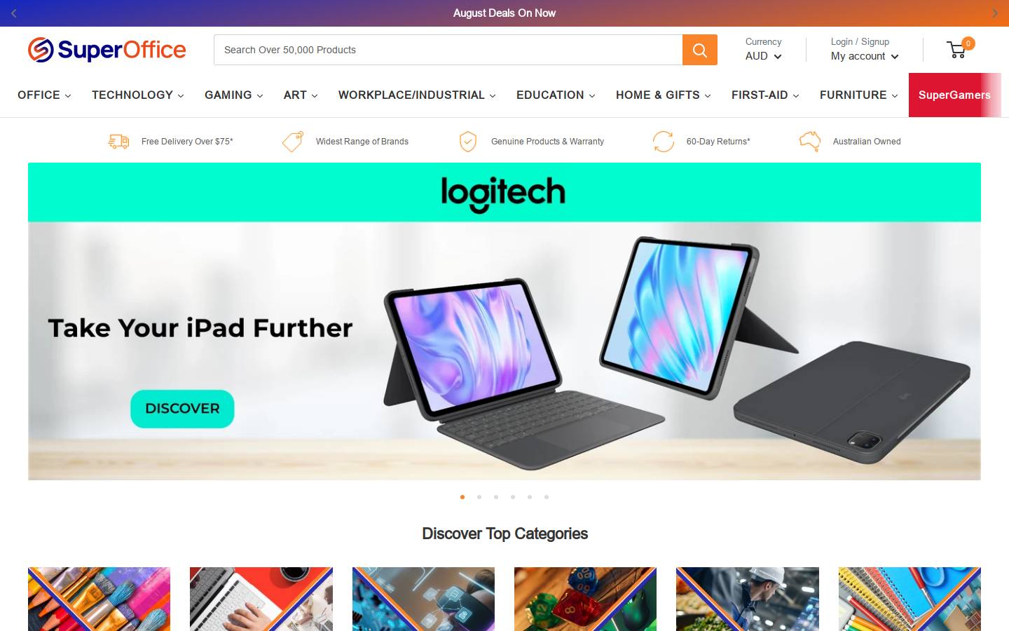 SuperOffice homepage screenshot