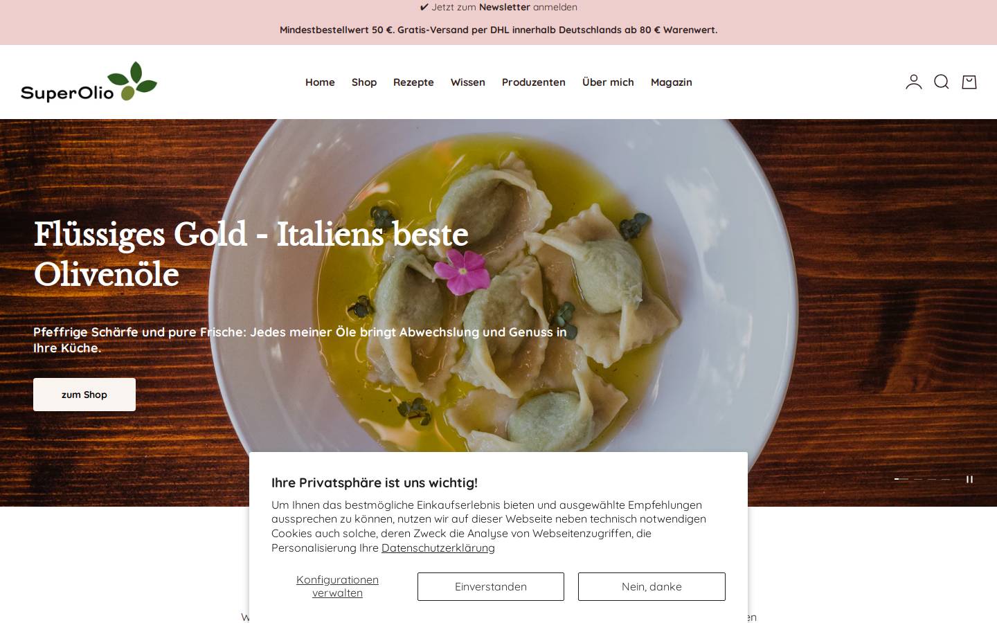 superolio.de homepage screenshot