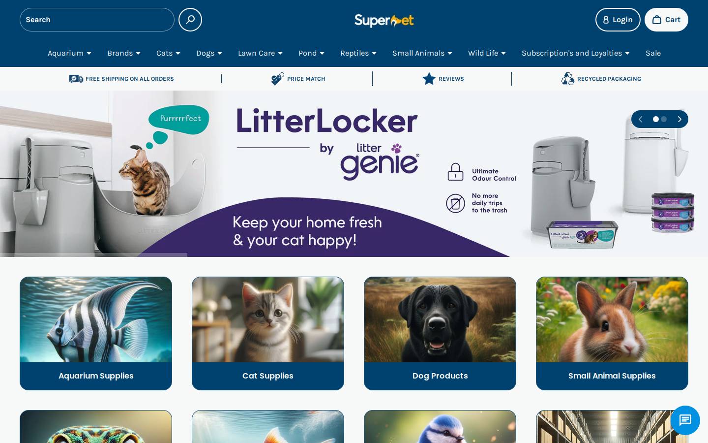 Superpet Limited homepage screenshot
