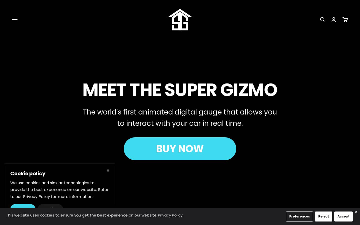 supersgarage.com homepage screenshot