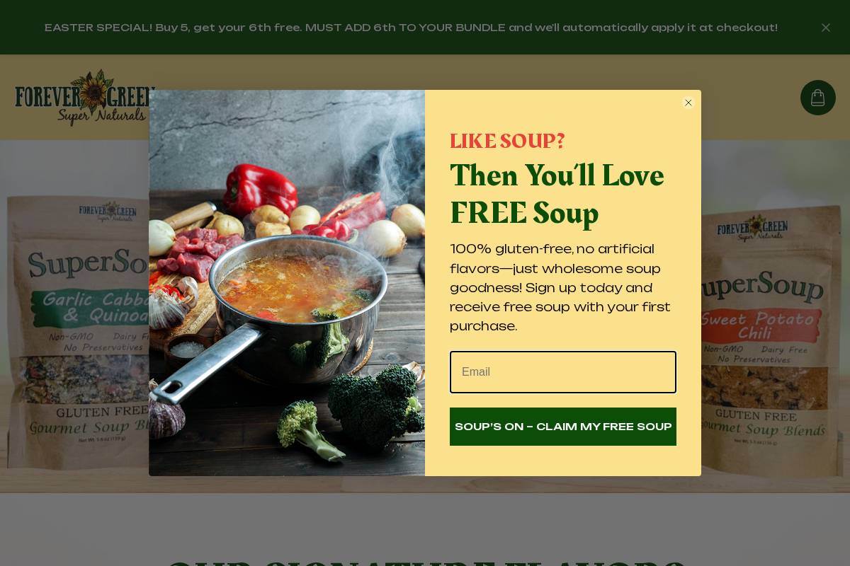 supersoup.us homepage screenshot