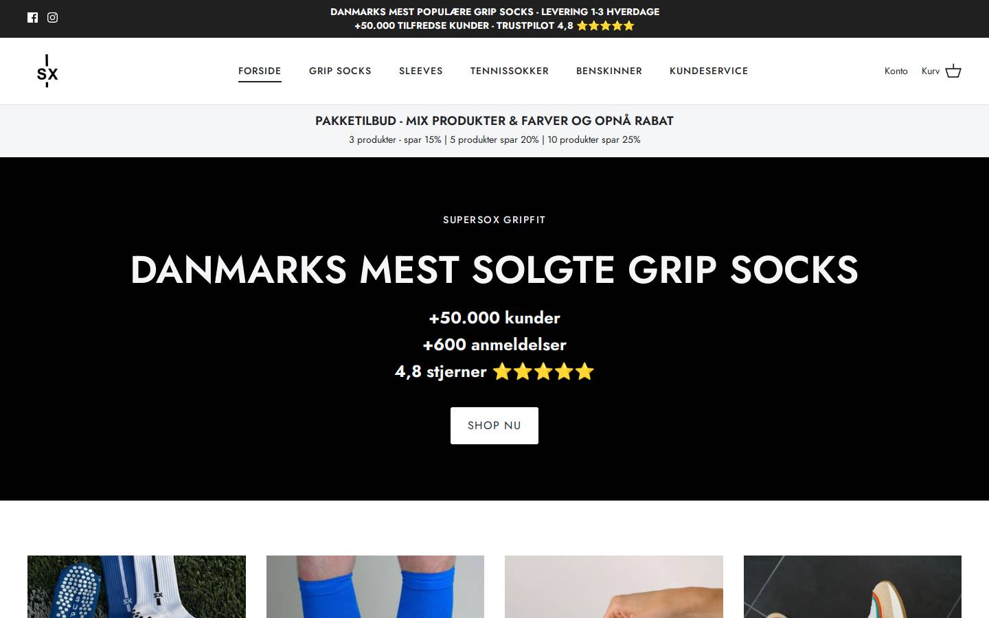 SuperSox homepage screenshot