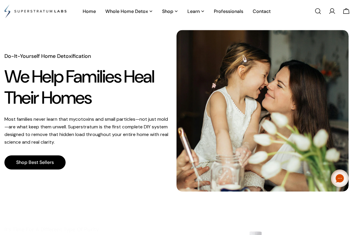 Superstratum Shop homepage screenshot
