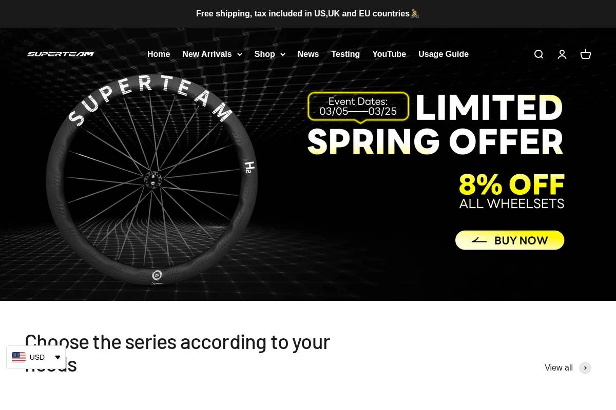 superteamwheels.com homepage screenshot