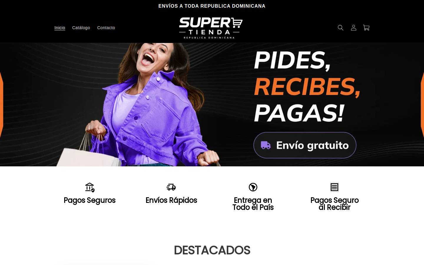 supertiendard.net homepage screenshot