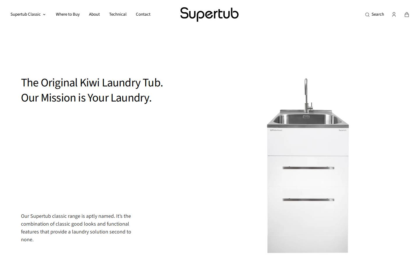 supertub.co.nz homepage screenshot