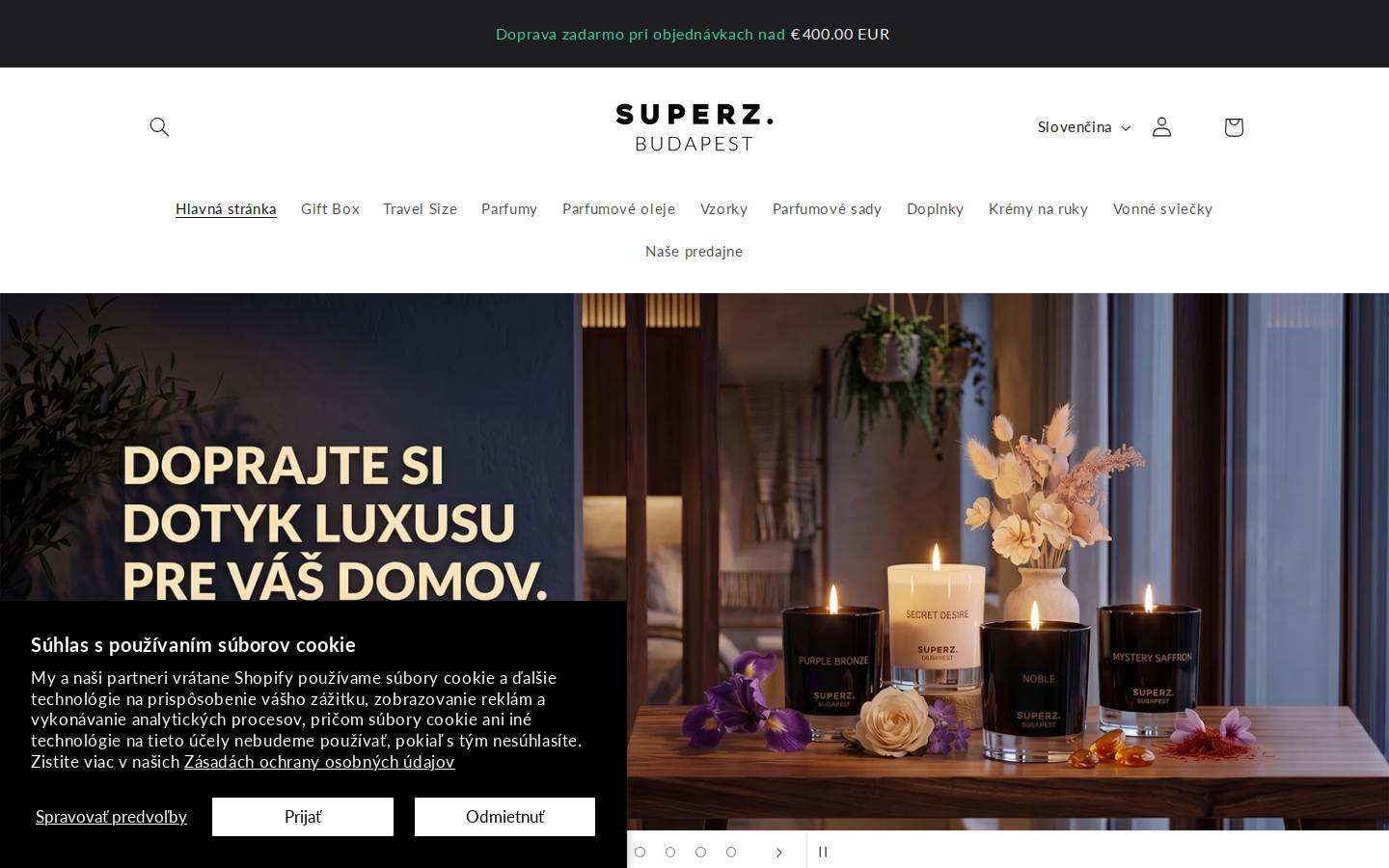 Superz homepage screenshot