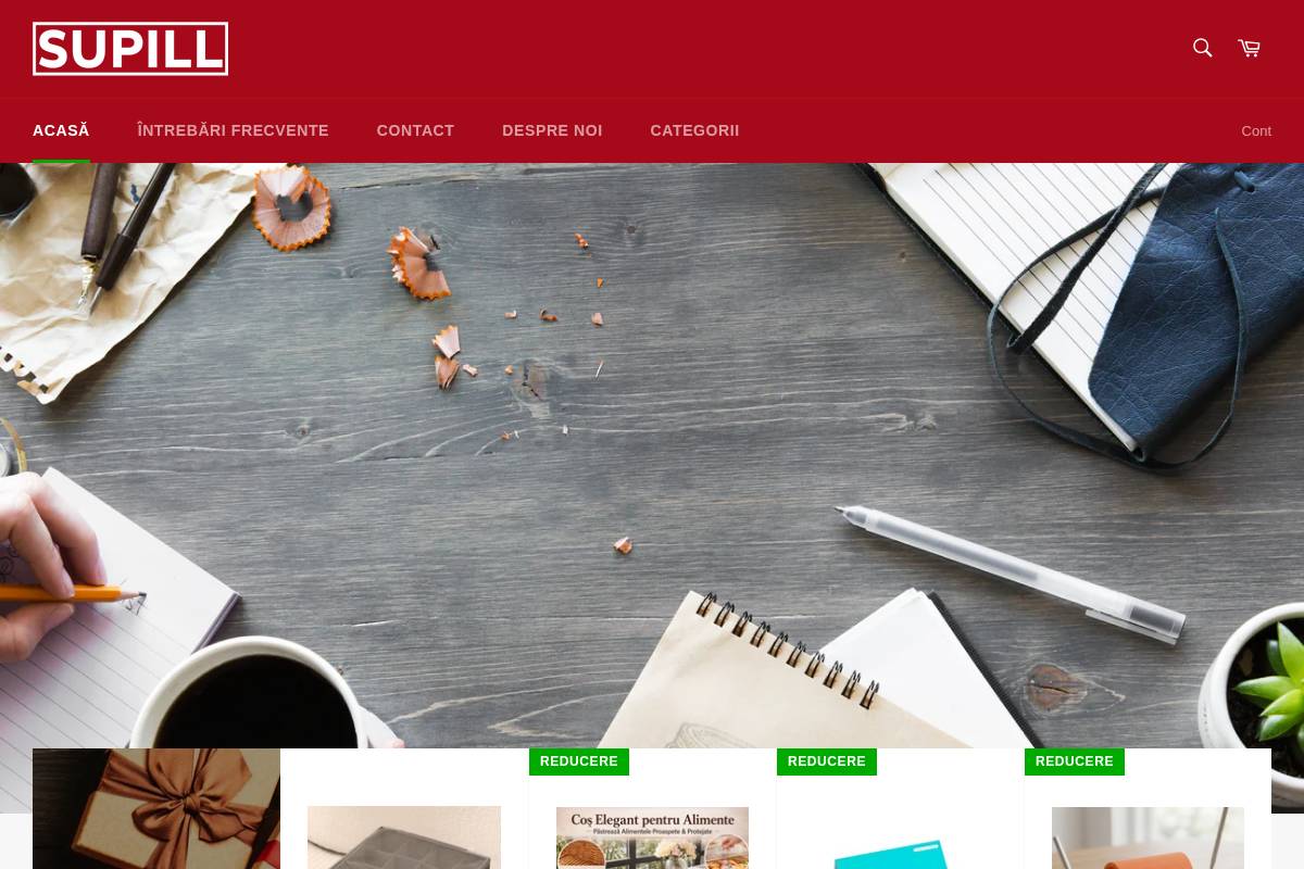 supill.ro homepage screenshot