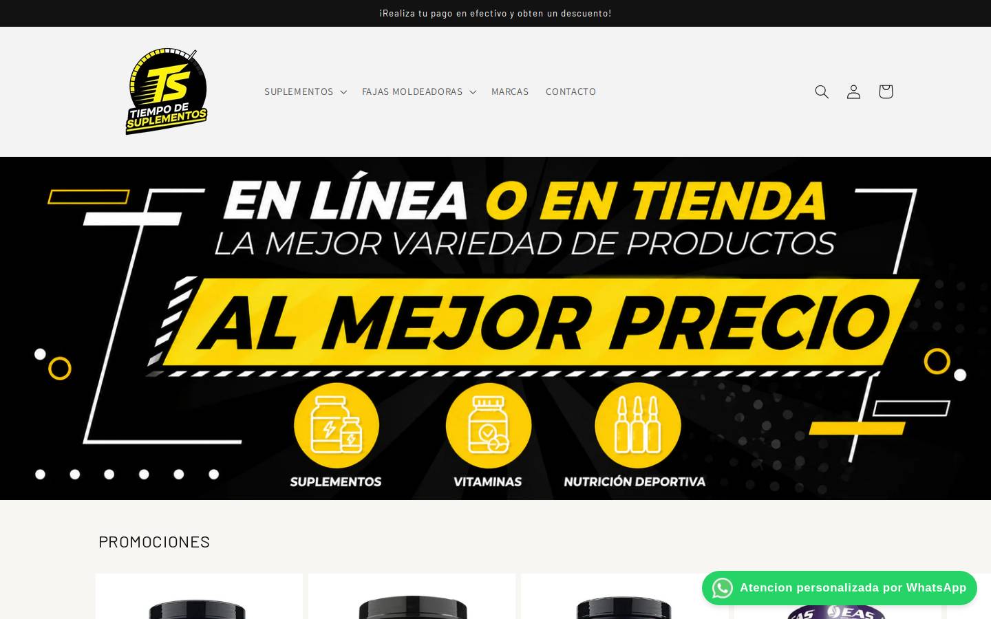 suplementosbodyfitness.com homepage screenshot