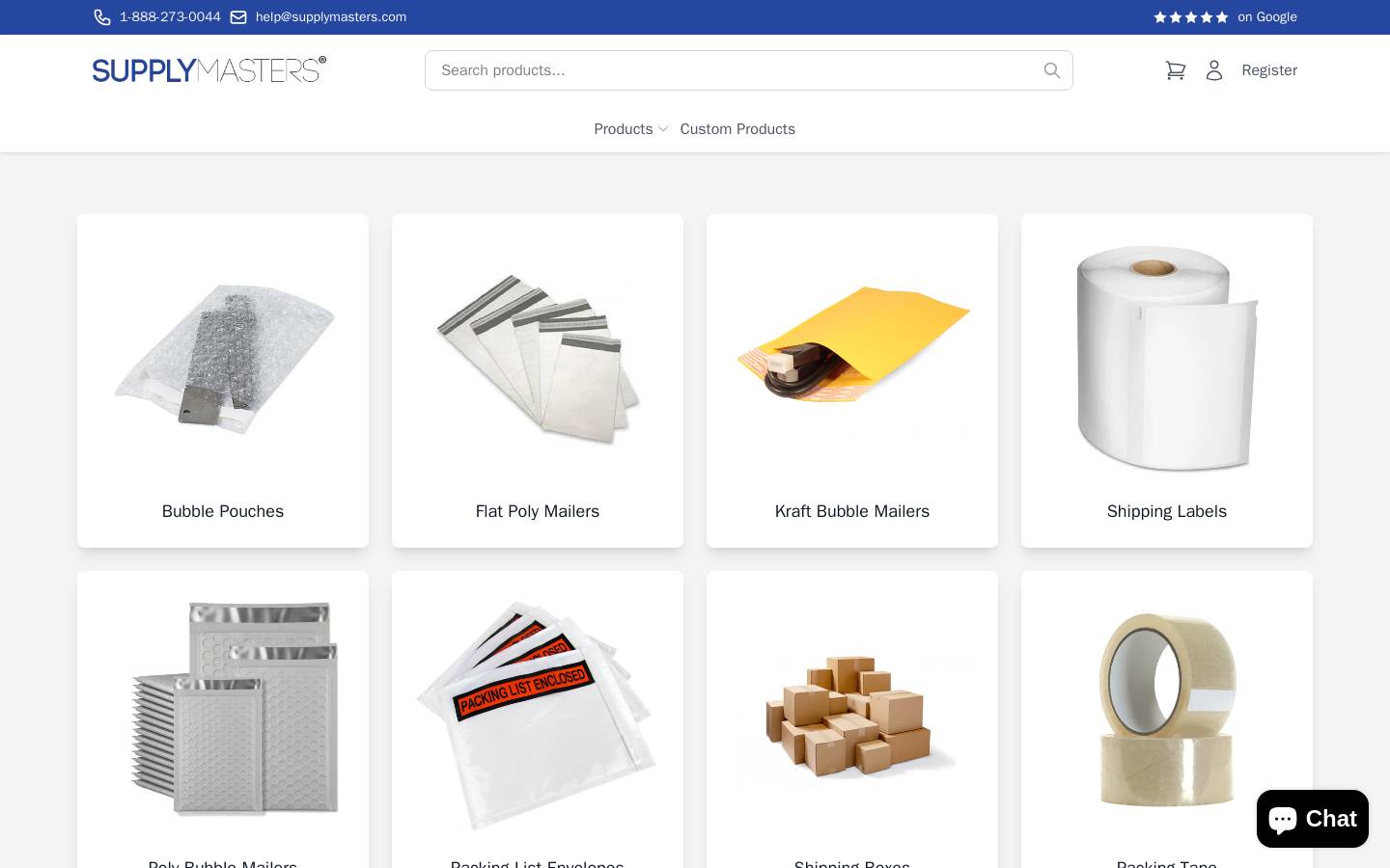 supplymasters.com homepage screenshot