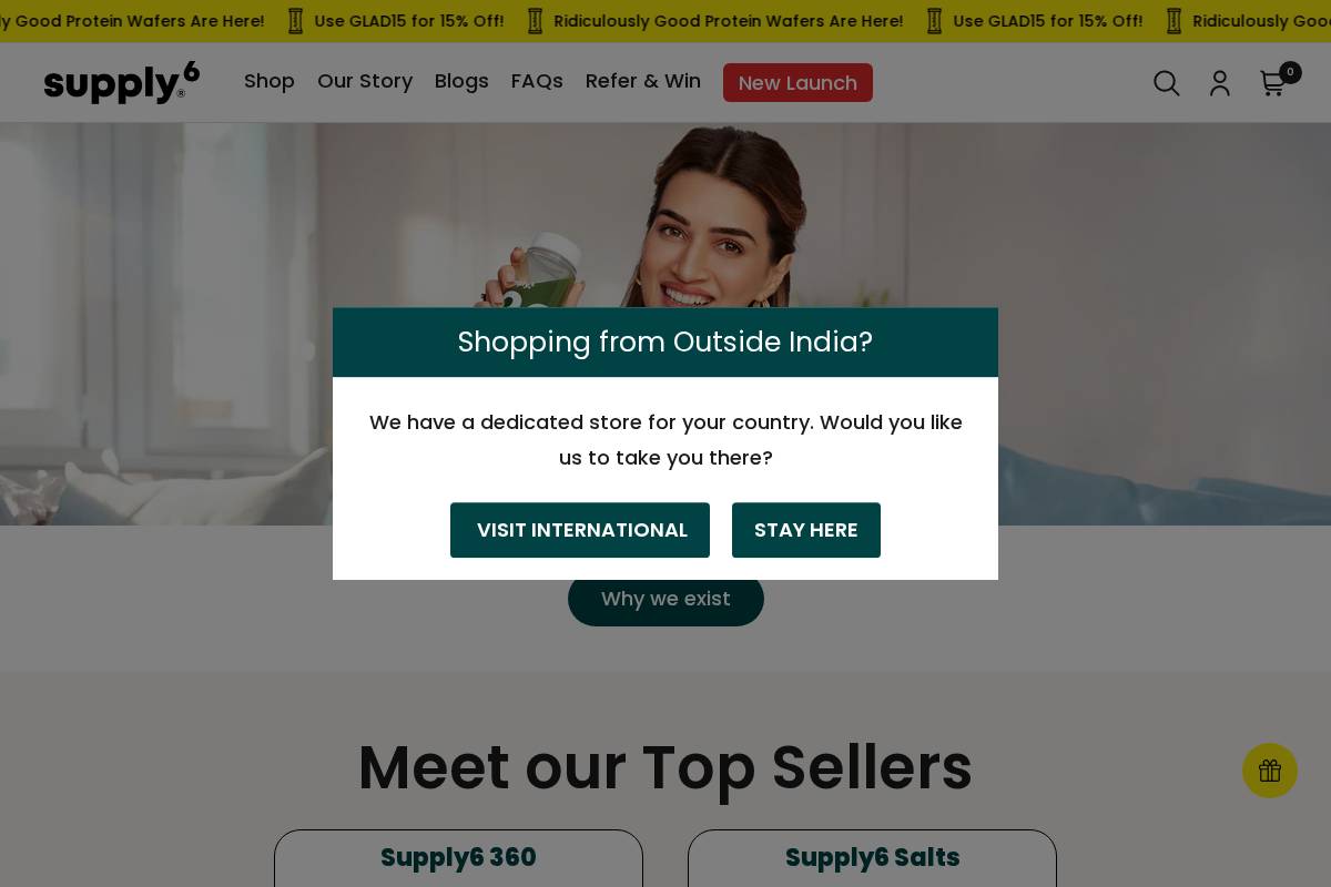 supplysix.com homepage screenshot