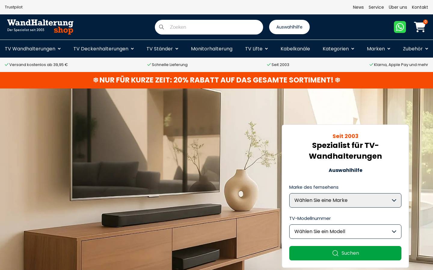 supports-tv.fr homepage screenshot