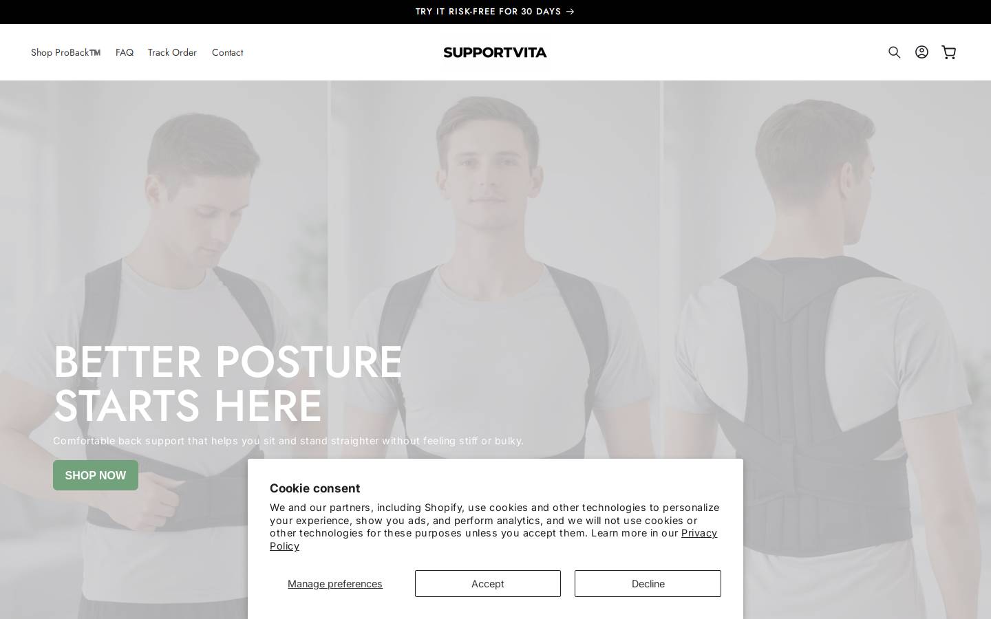 supportvita.com homepage screenshot