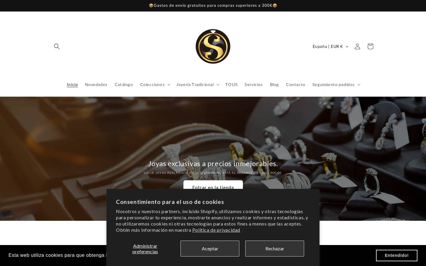Supragold homepage screenshot