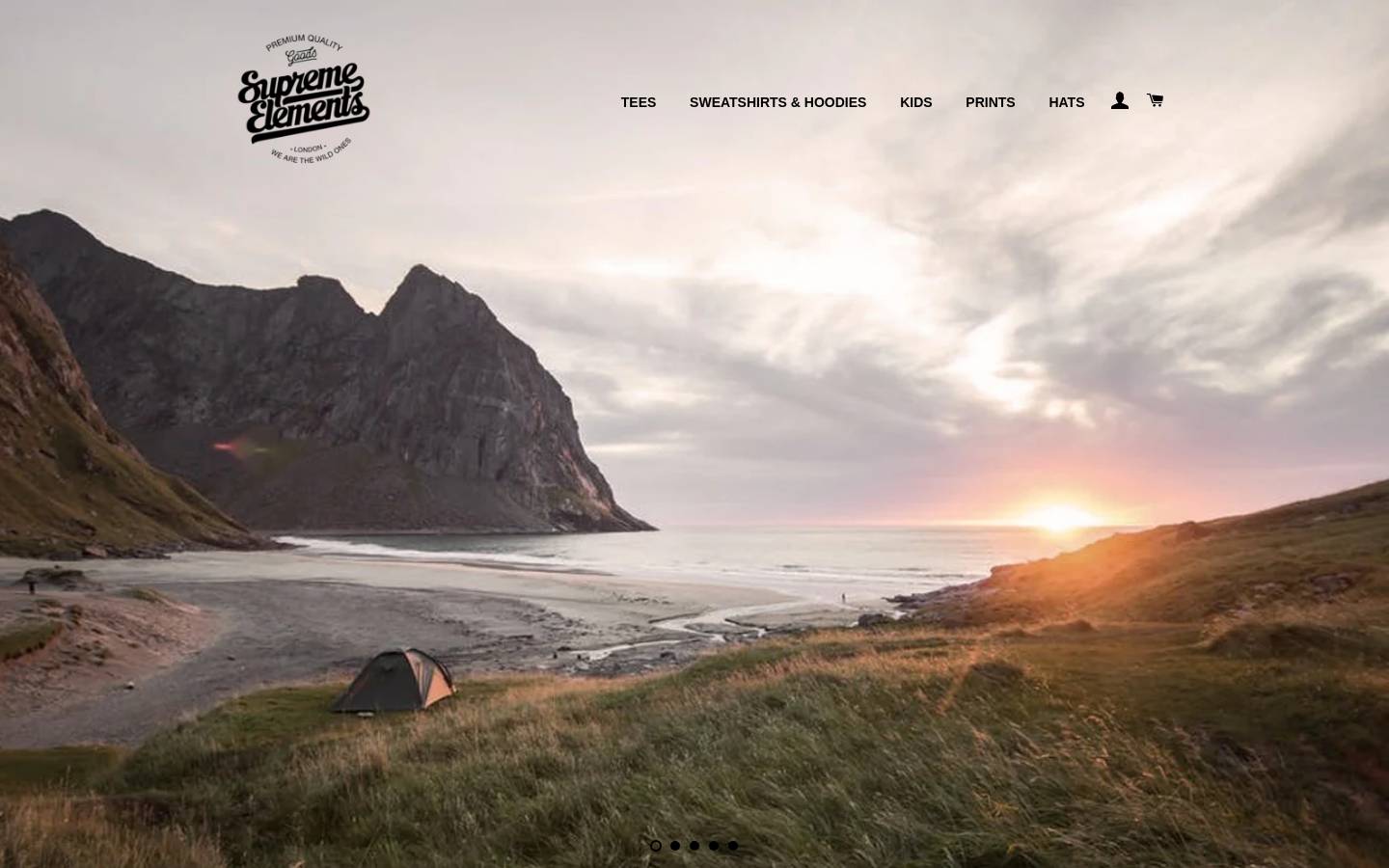 supremeelements.london homepage screenshot
