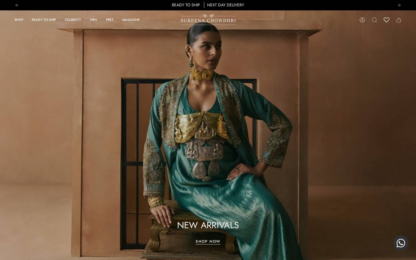 sureenachowdhri.com homepage screenshot