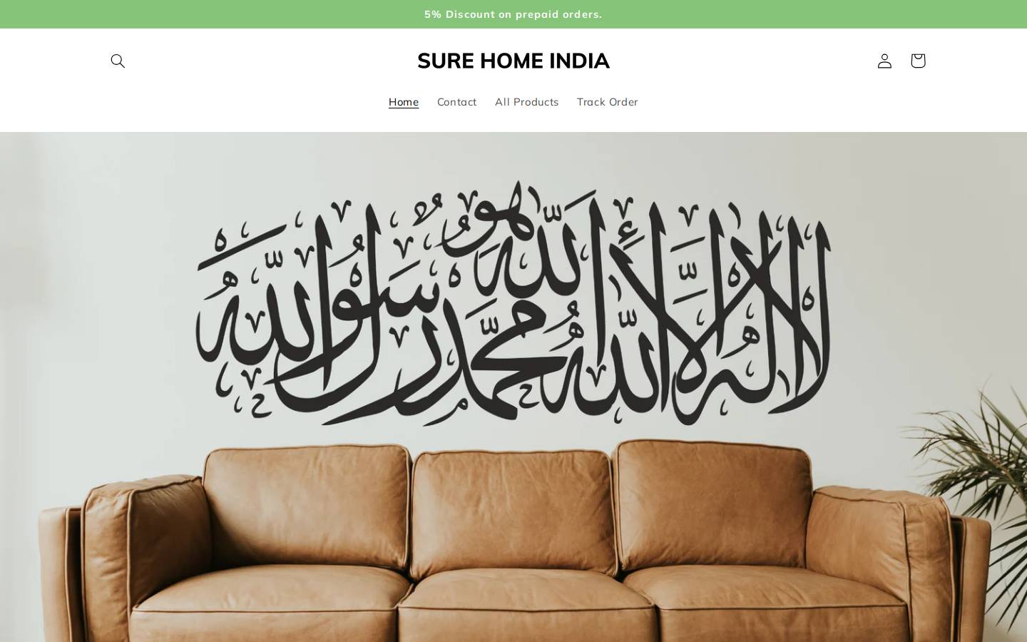 surehome.in homepage screenshot