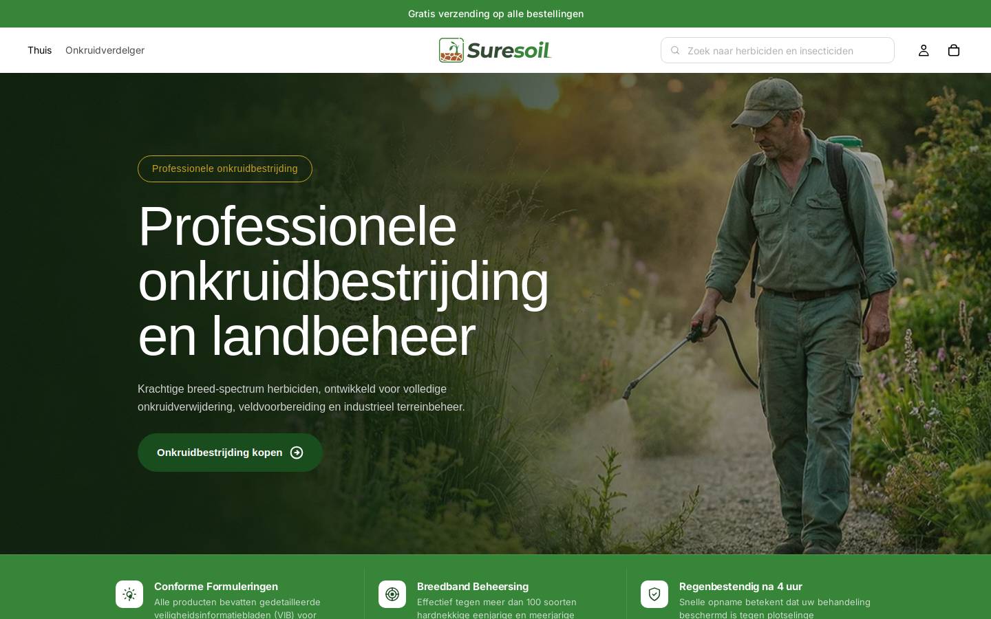 suresoil.com homepage screenshot