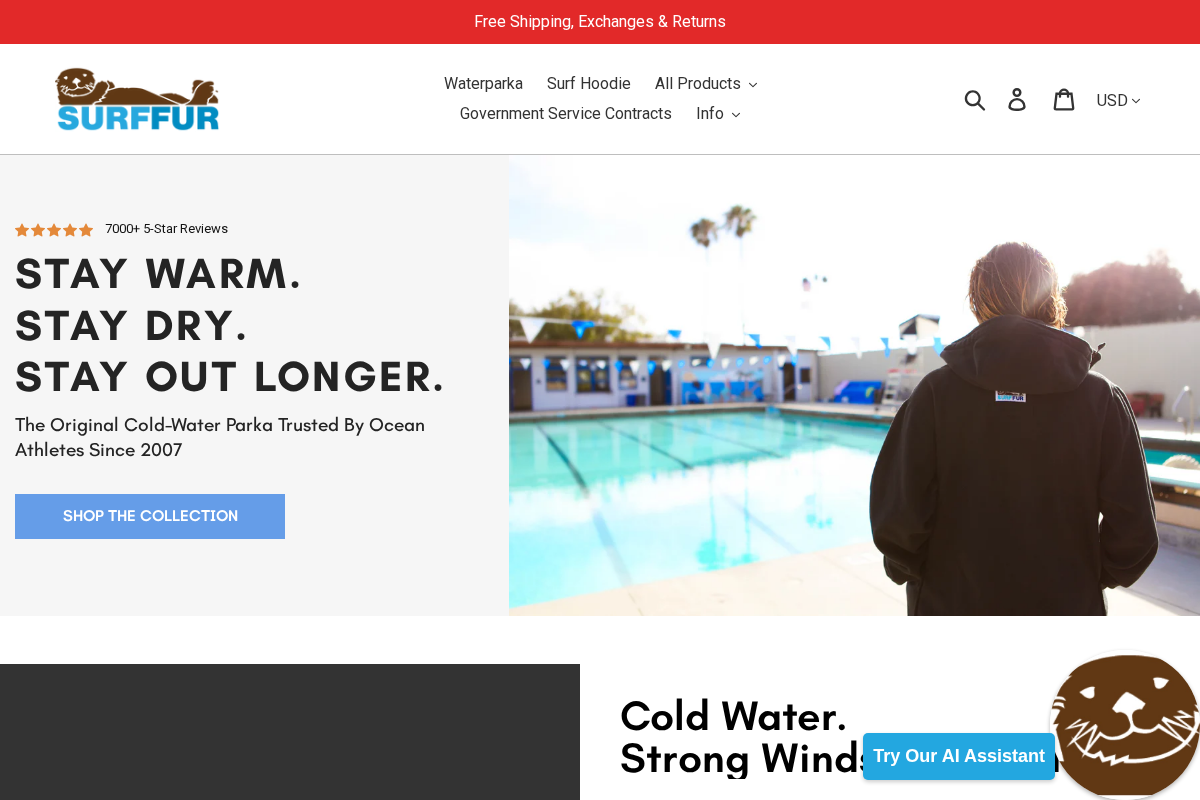 Surf-fur homepage screenshot
