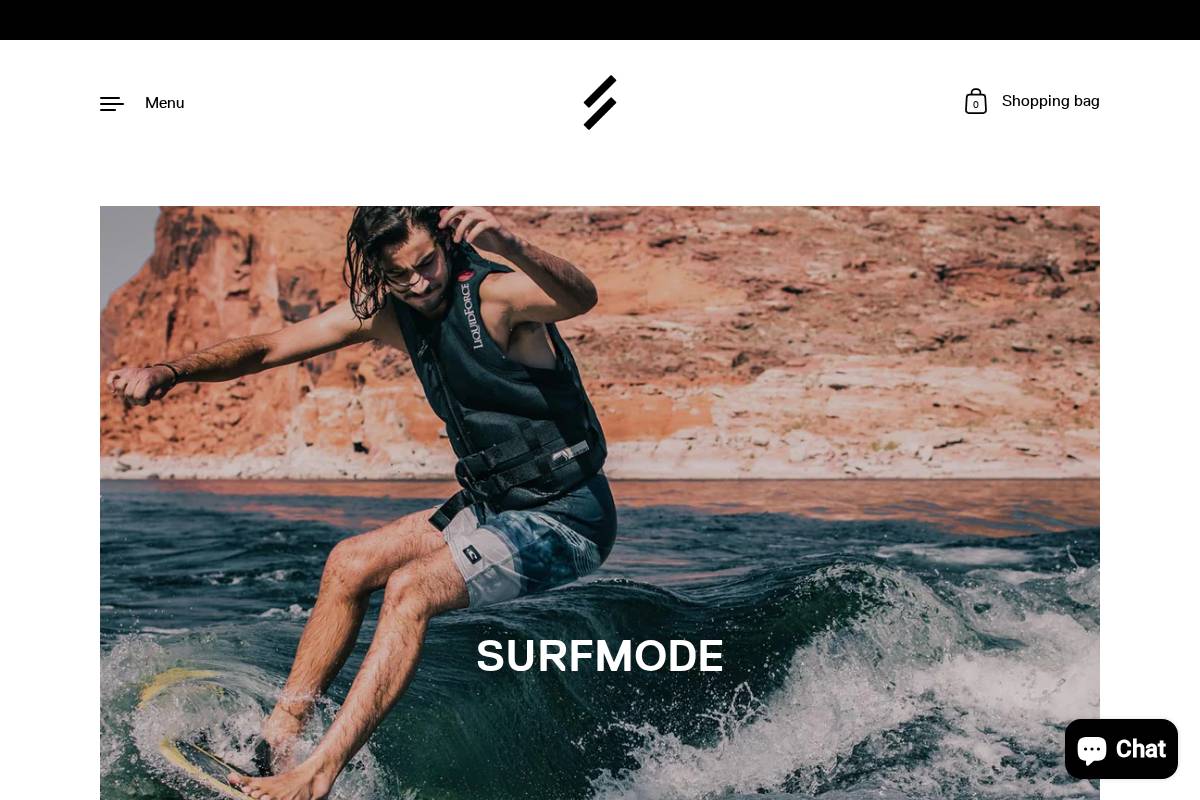 surf-mode.com homepage screenshot