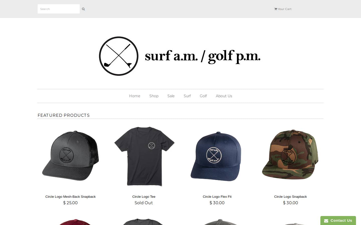 surfamgolfpm.com homepage screenshot