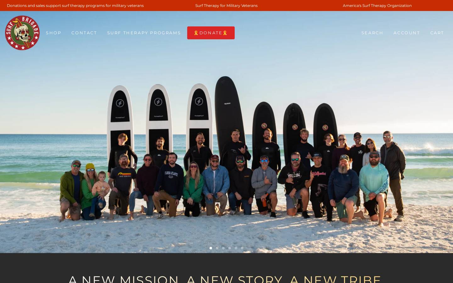 surfbrigade.com homepage screenshot