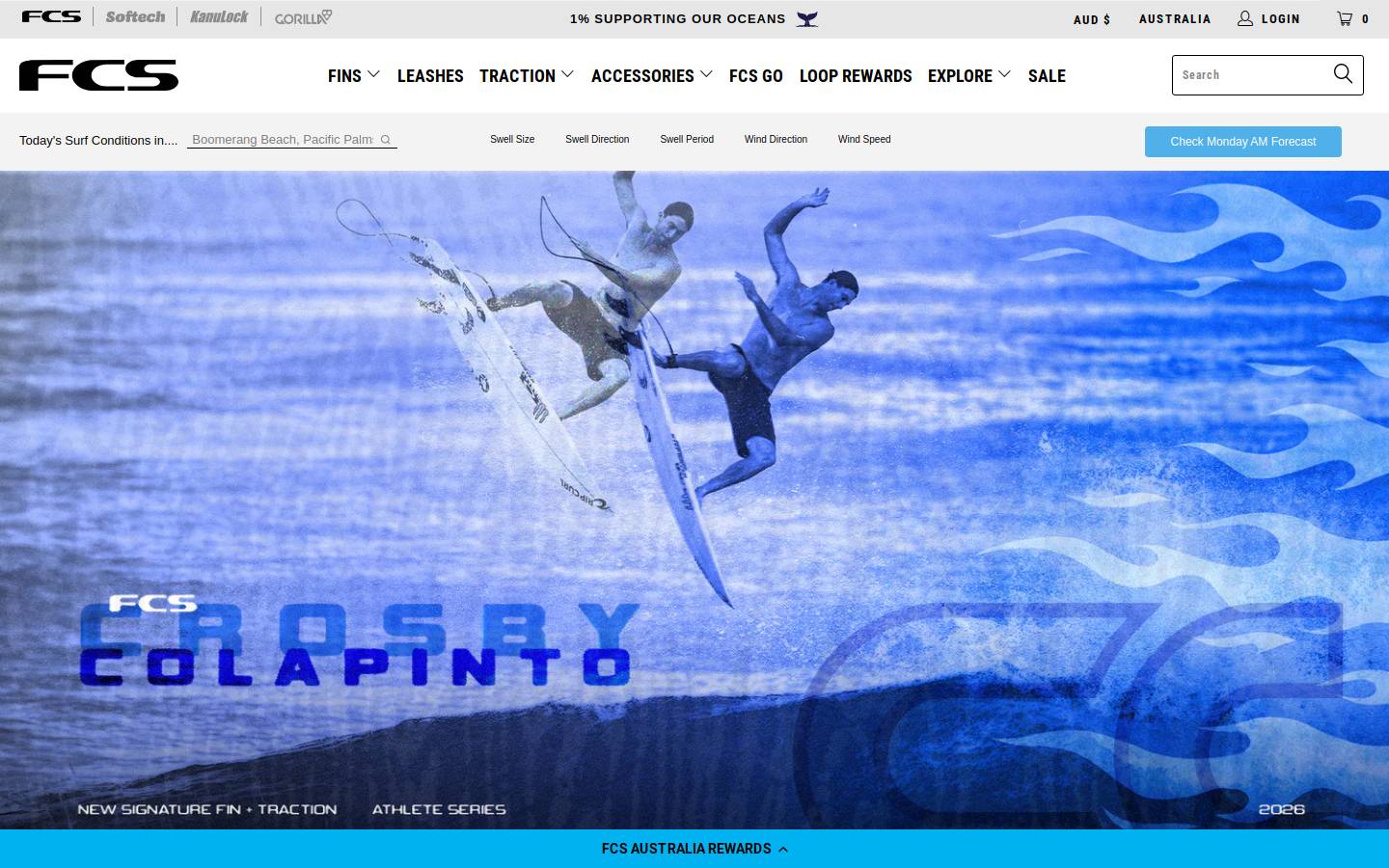 FCS homepage screenshot