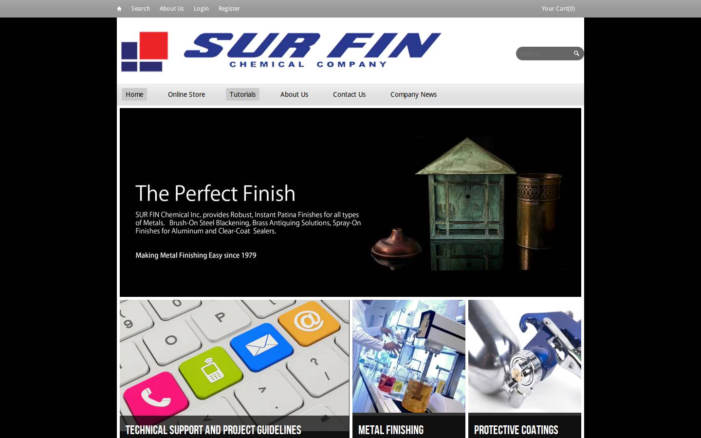 surfinchemical.com homepage screenshot