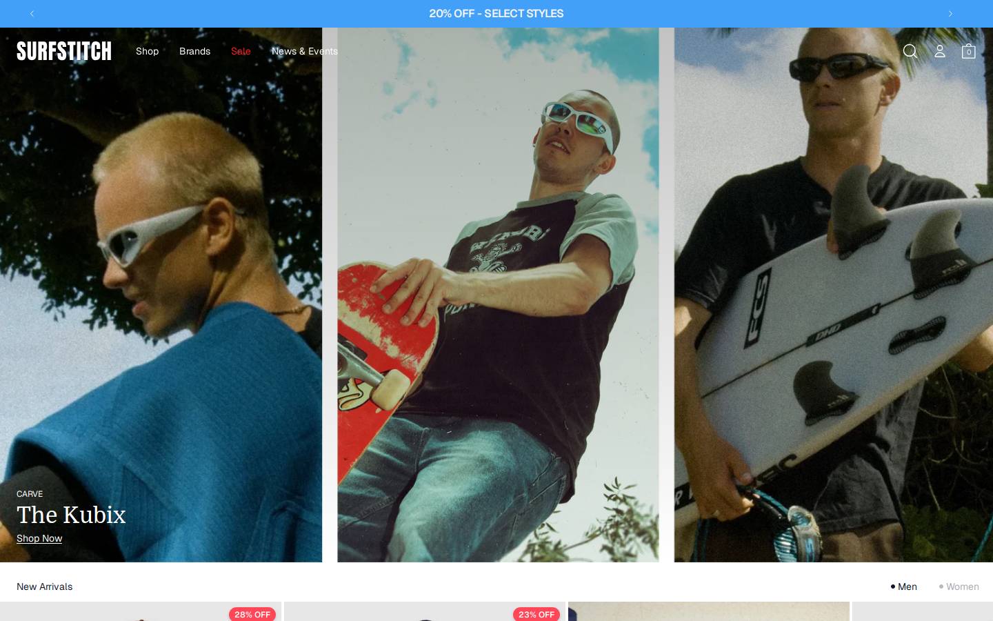 SurfStitch homepage screenshot