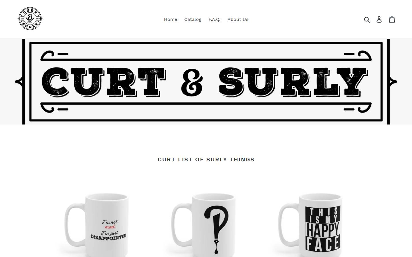 surlystuff.com homepage screenshot
