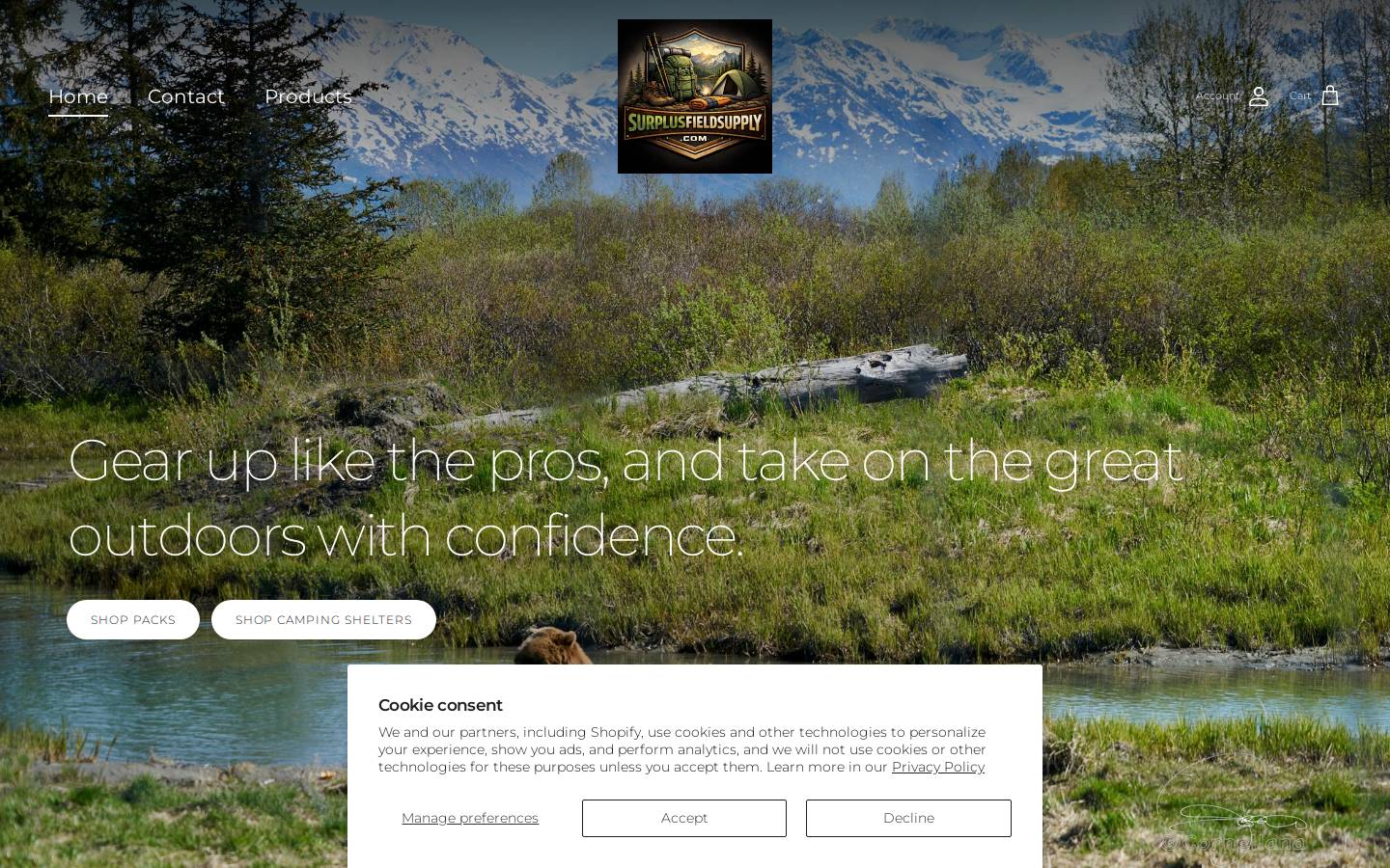 surplusbunker.com homepage screenshot