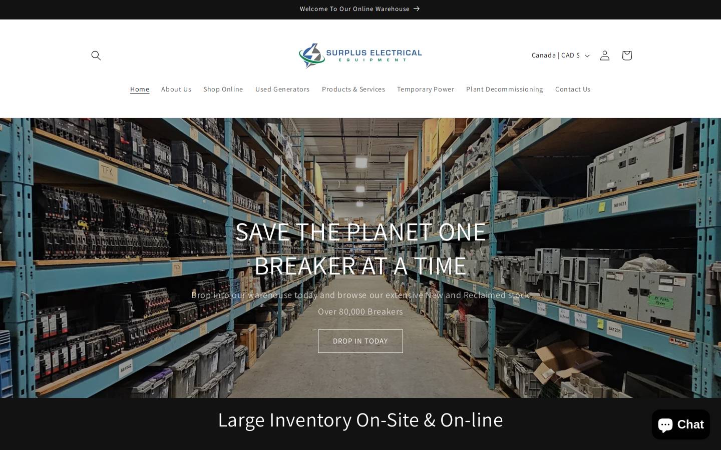 surplusee.com homepage screenshot