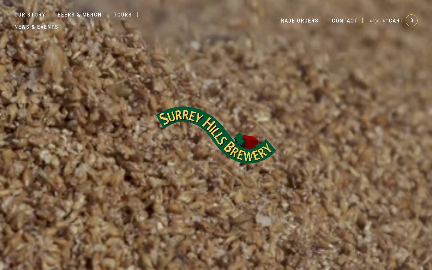 surreyhills.co.uk homepage screenshot