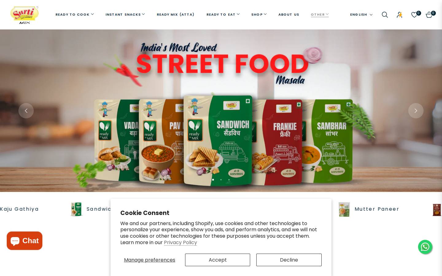 surtimix.com homepage screenshot