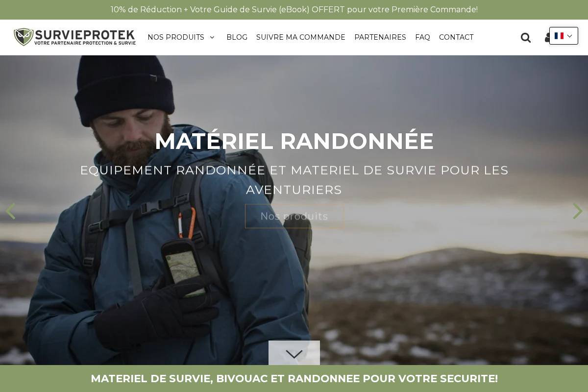 survieprotek.com homepage screenshot