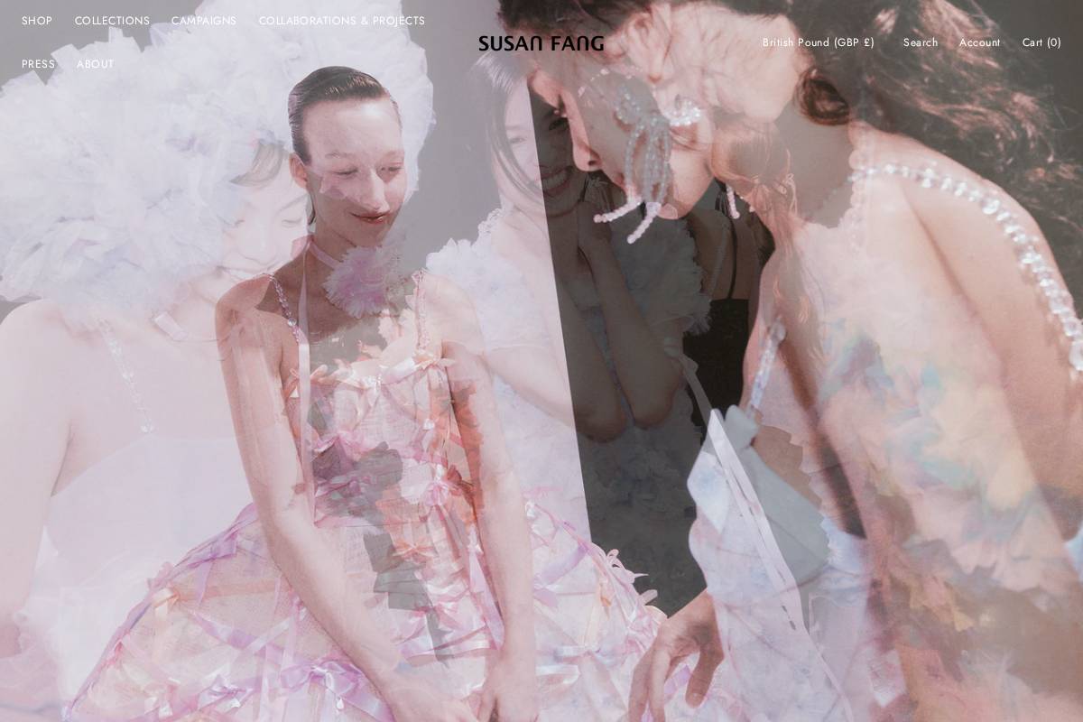 susanfangofficial.com homepage screenshot