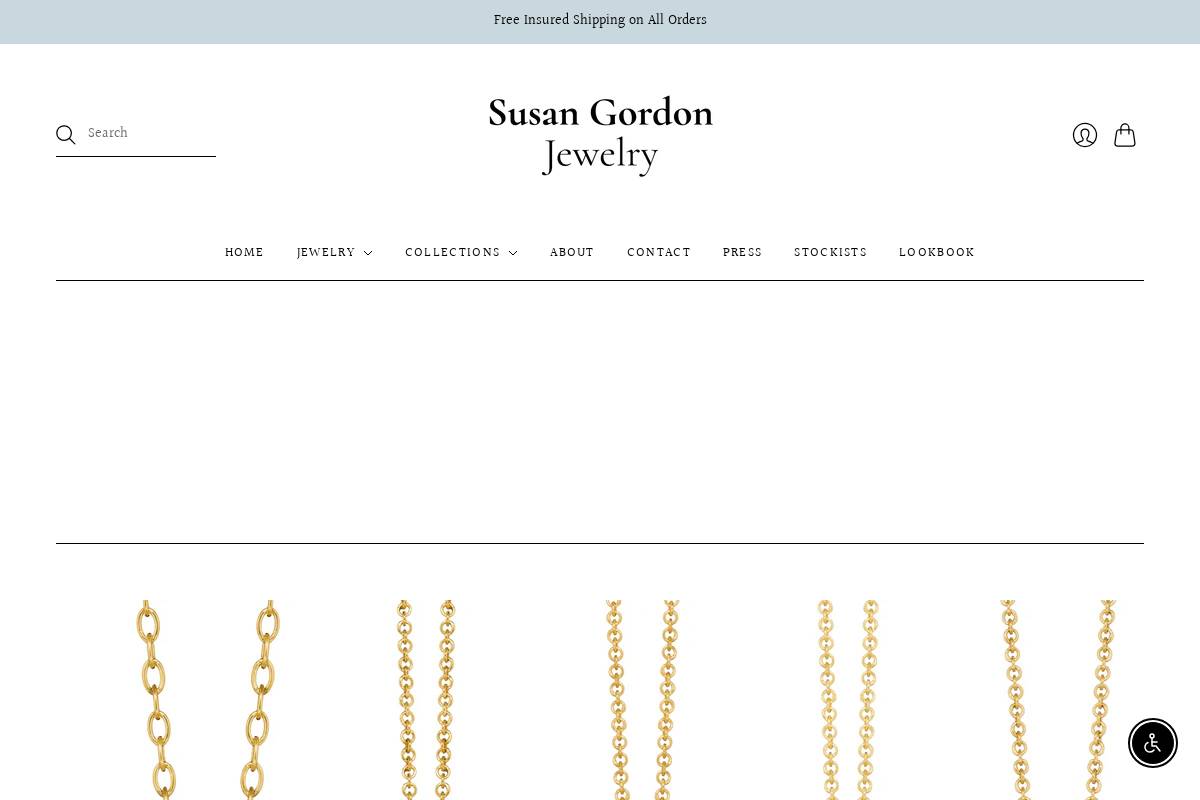susangordon.com homepage screenshot
