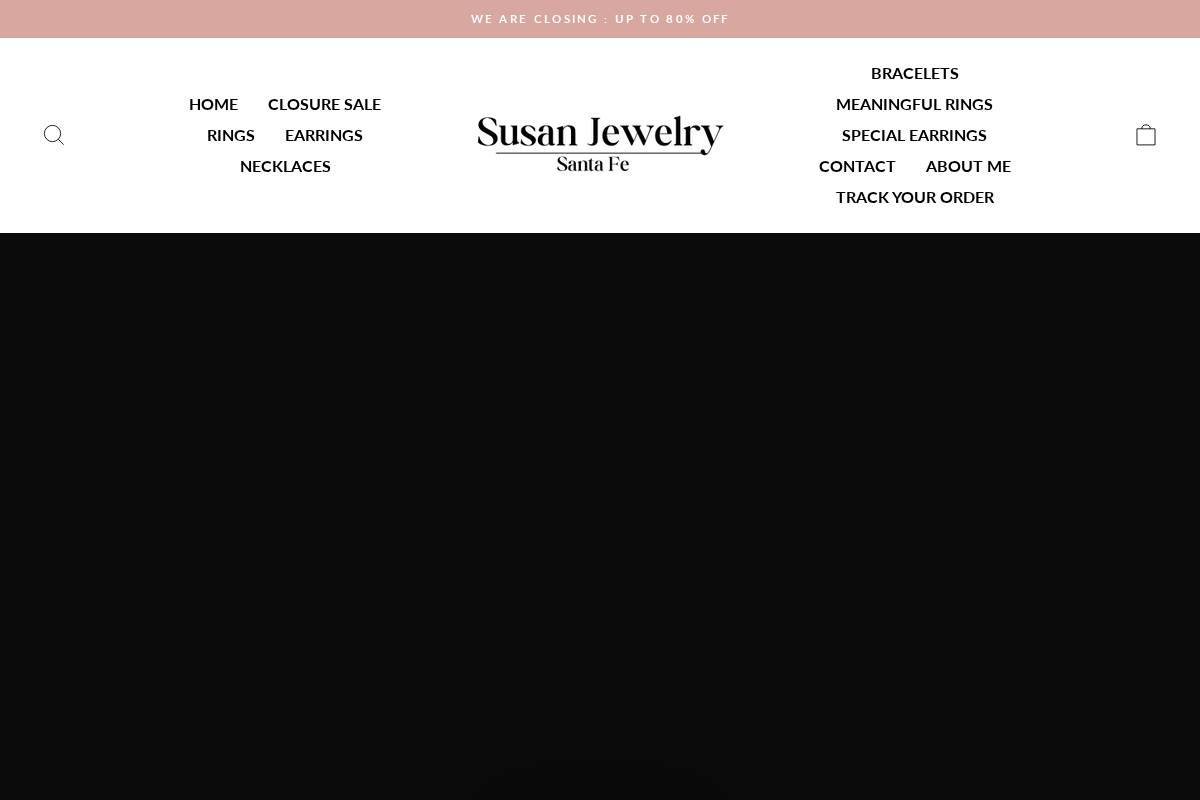 Susan Jewelry homepage screenshot