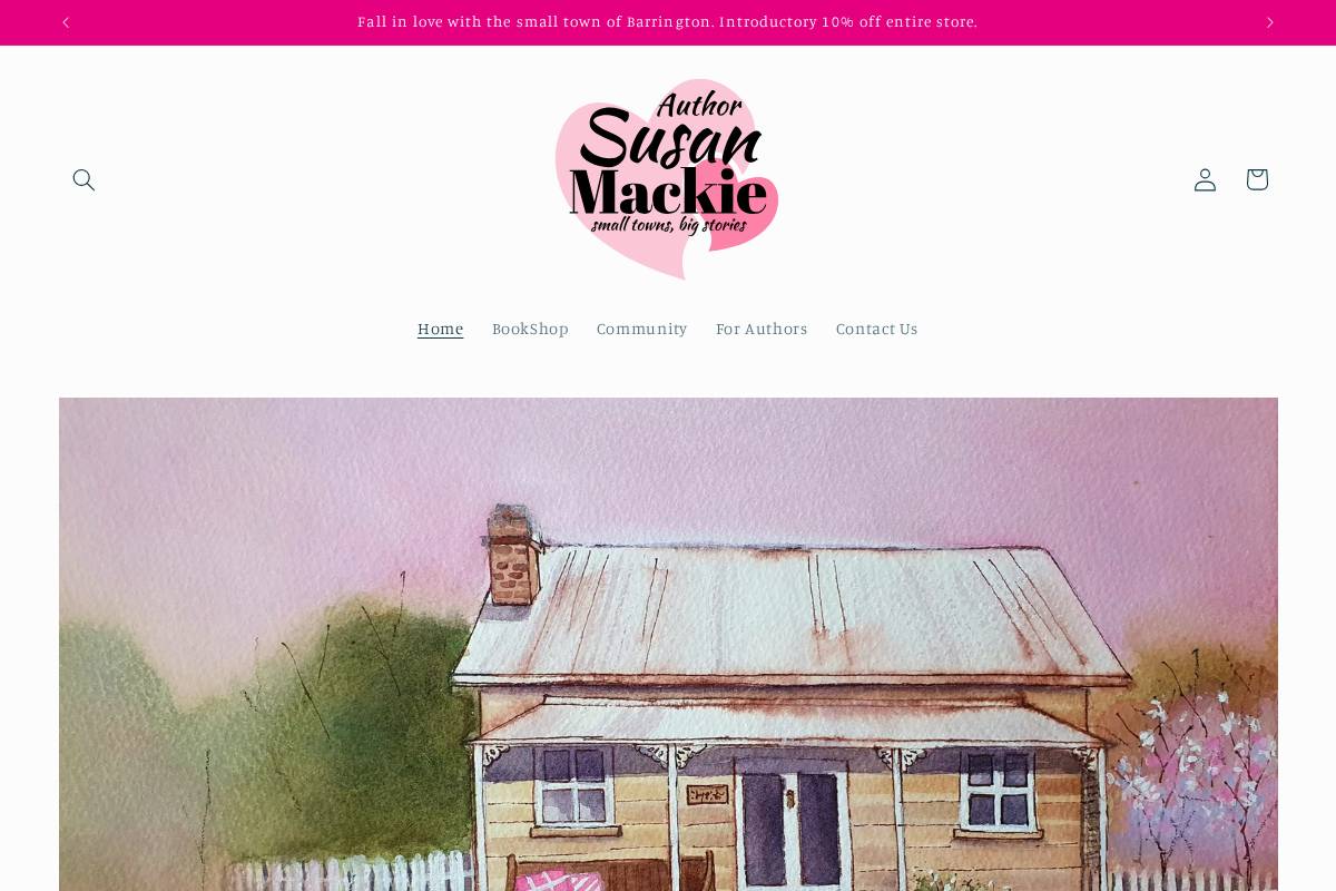 susanmackie.com homepage screenshot